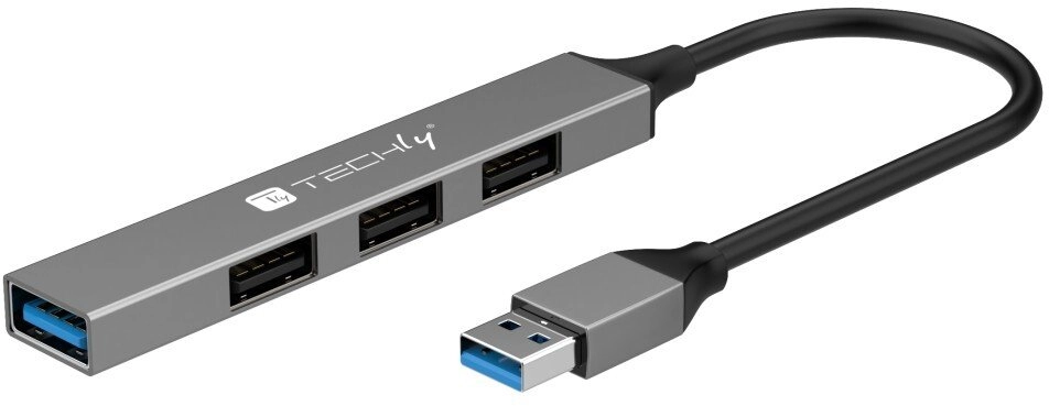Techly IUSB32-HUB4A-3U2SLS laptop dock/port replicator Wired