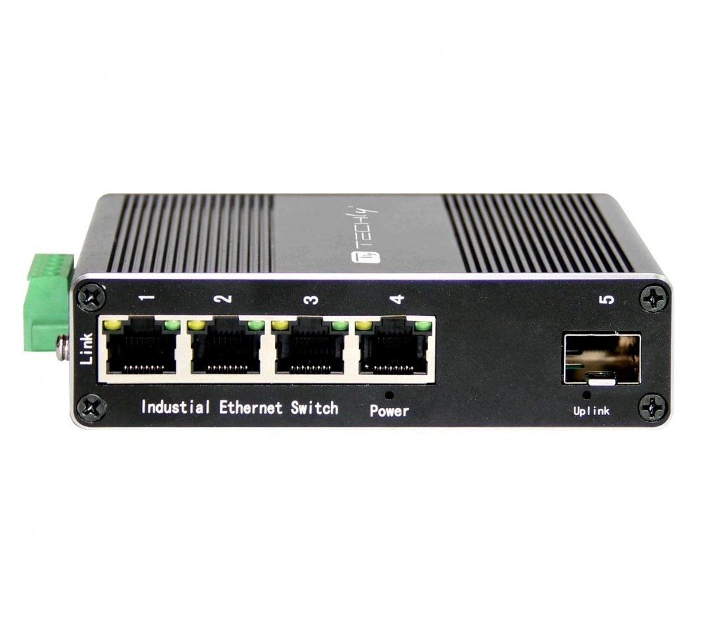 Techly Media fiber optic converter switch