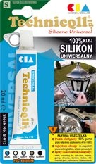 Technicqll Silikon uniwersalny czarny blister 20ml