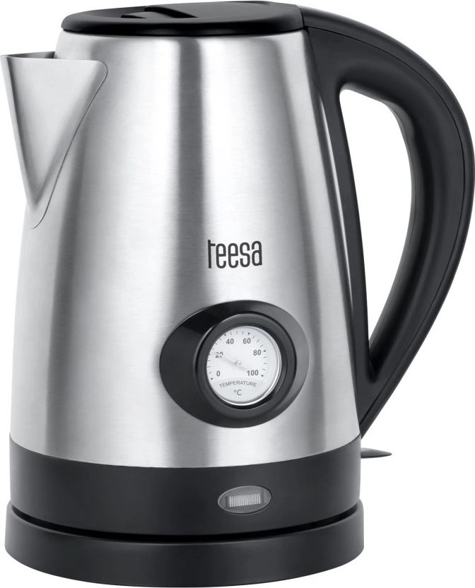 Electric kettle with water temperature indicator