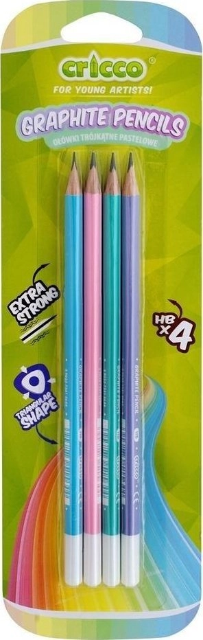 Teka Ołówek trójk±tny pastel HB 4szt