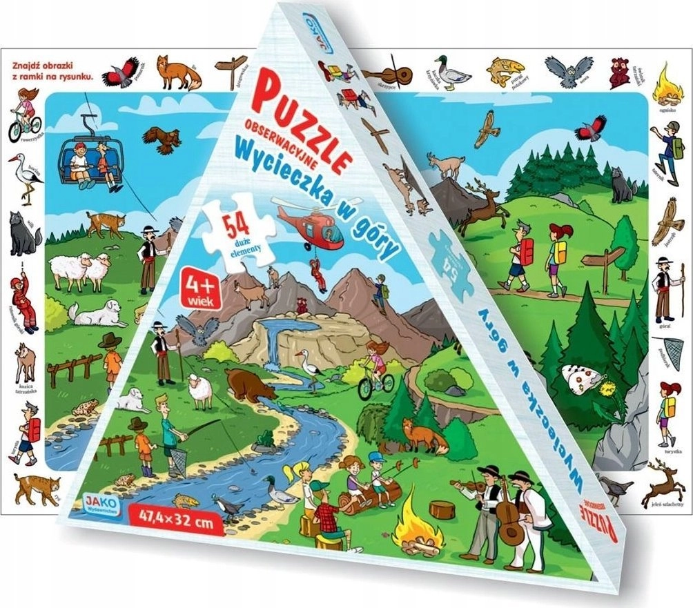 54 observation puzzles. A trip to