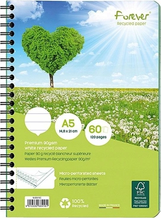 Teka Circle notebook A5/60K green line