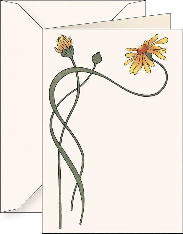 B6 card + envelope 5578 Yellow