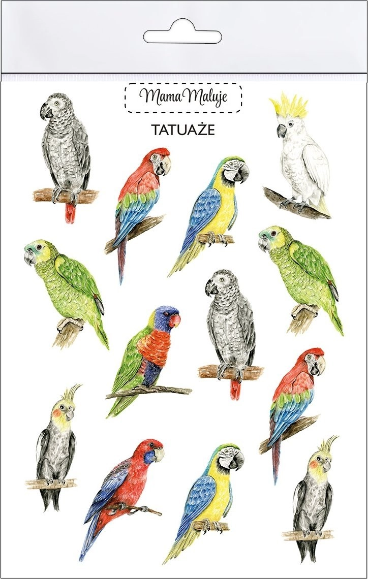 Teka Tatuaże zmywalne Papugi 570928 5904673762607