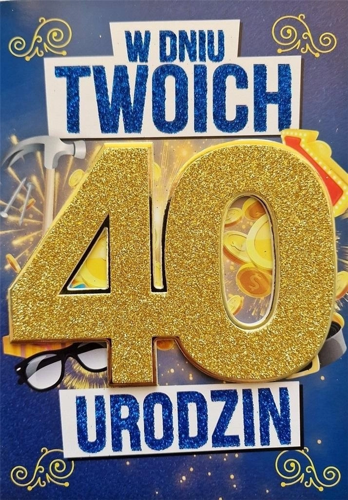 40th birthday card for men (