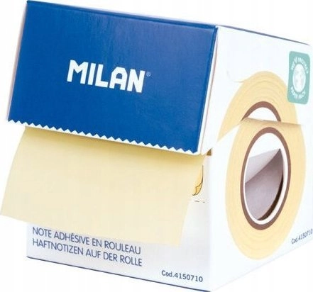 Yellow MILAN sticky notes on a
