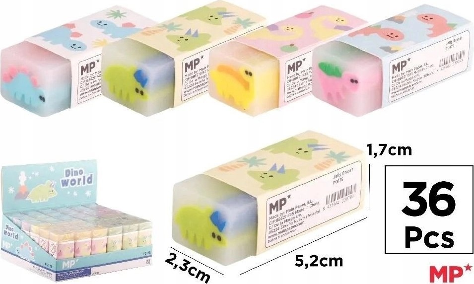 Teka Dino World Eraser (36 pcs)