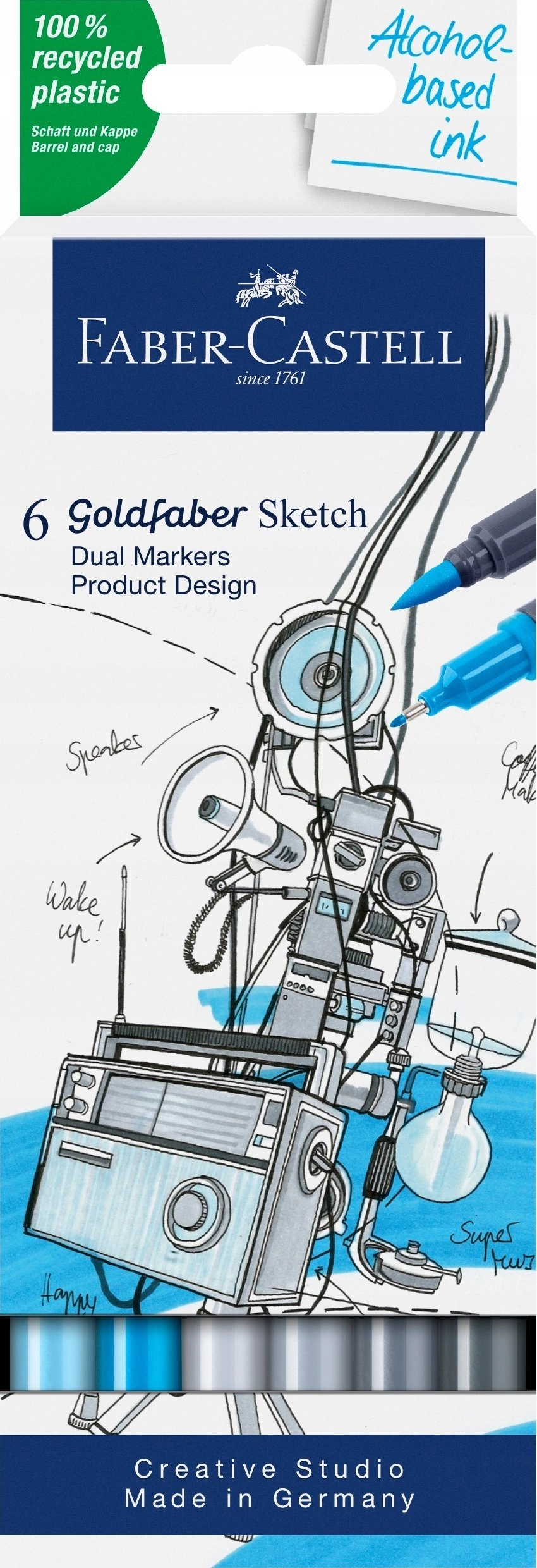 Teka Double-sided marker Goldfaber design  6