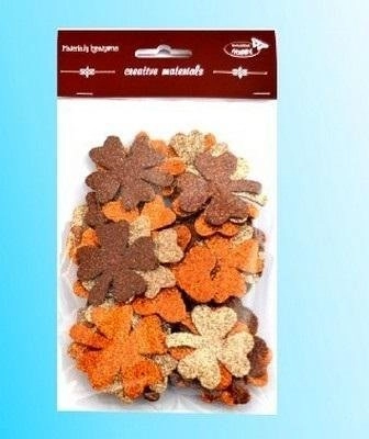Brocade clovers in brown tone 44