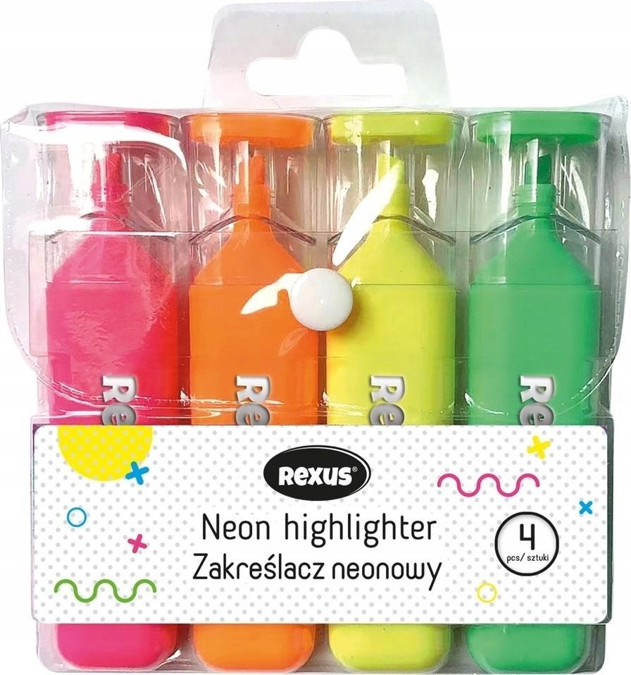 Neon highlighter 4 colors ( 5904441124644