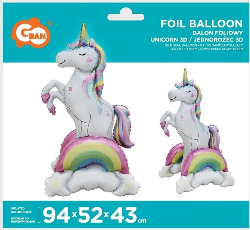Teka Foil Balloon Unicorn 94x52x43cm (