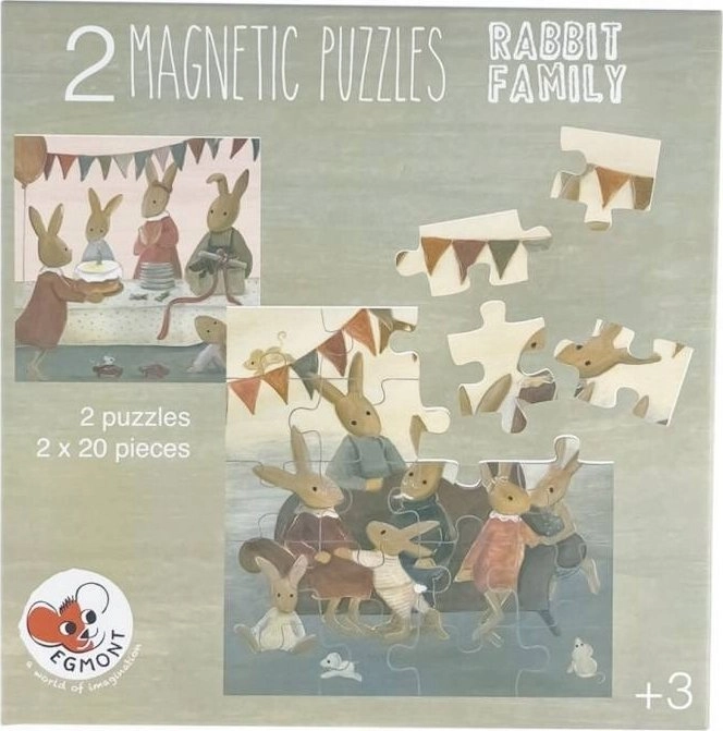 Magnetic puzzle Rabbit family 5420023042866 611071