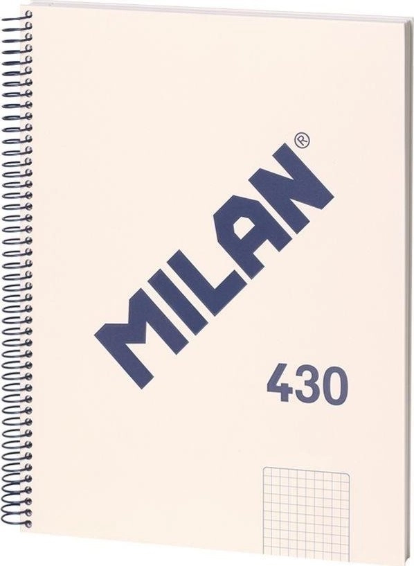 Spiral notebook A4/80K grid 1918 beige