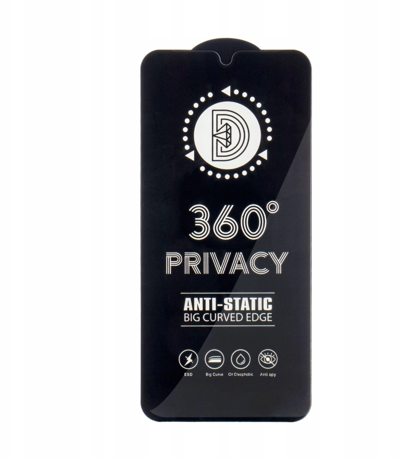 TelForceOne Privacy 360 tempered glass for