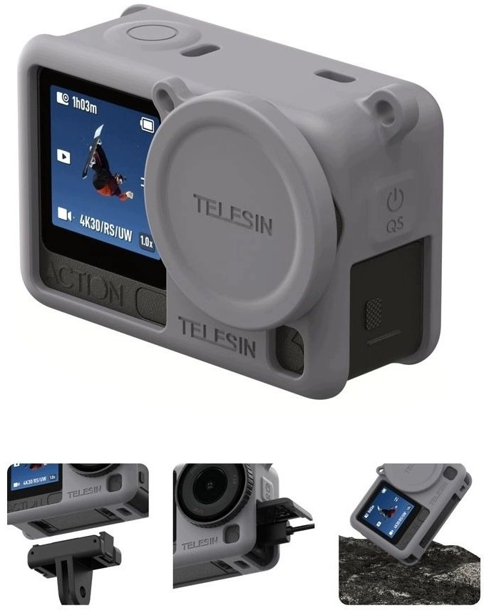Telesin TELESIN Silicone Cover + Lens
