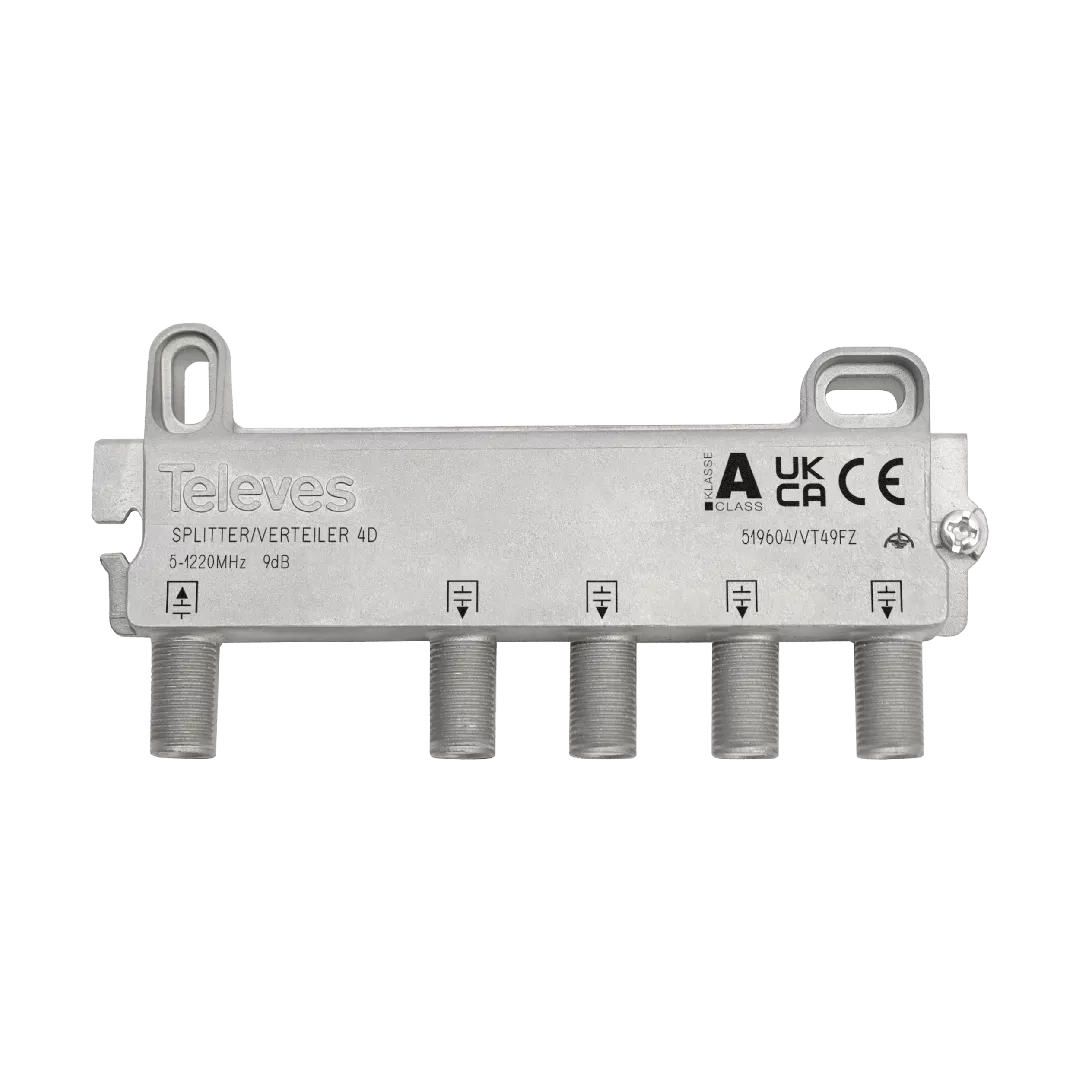 Televes 519604 cable splitter/combiner Stainless steel