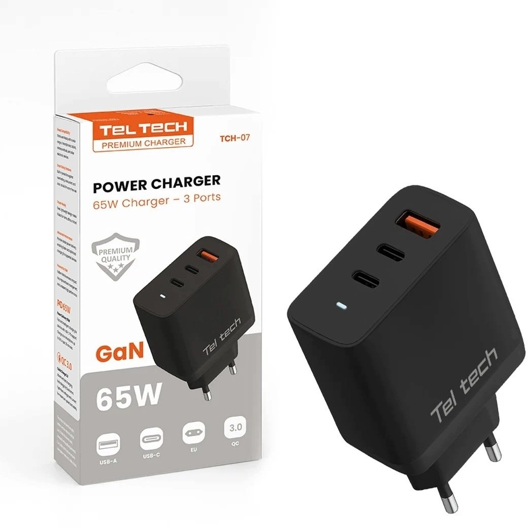 Teltech GaN USB / 2x Type-C