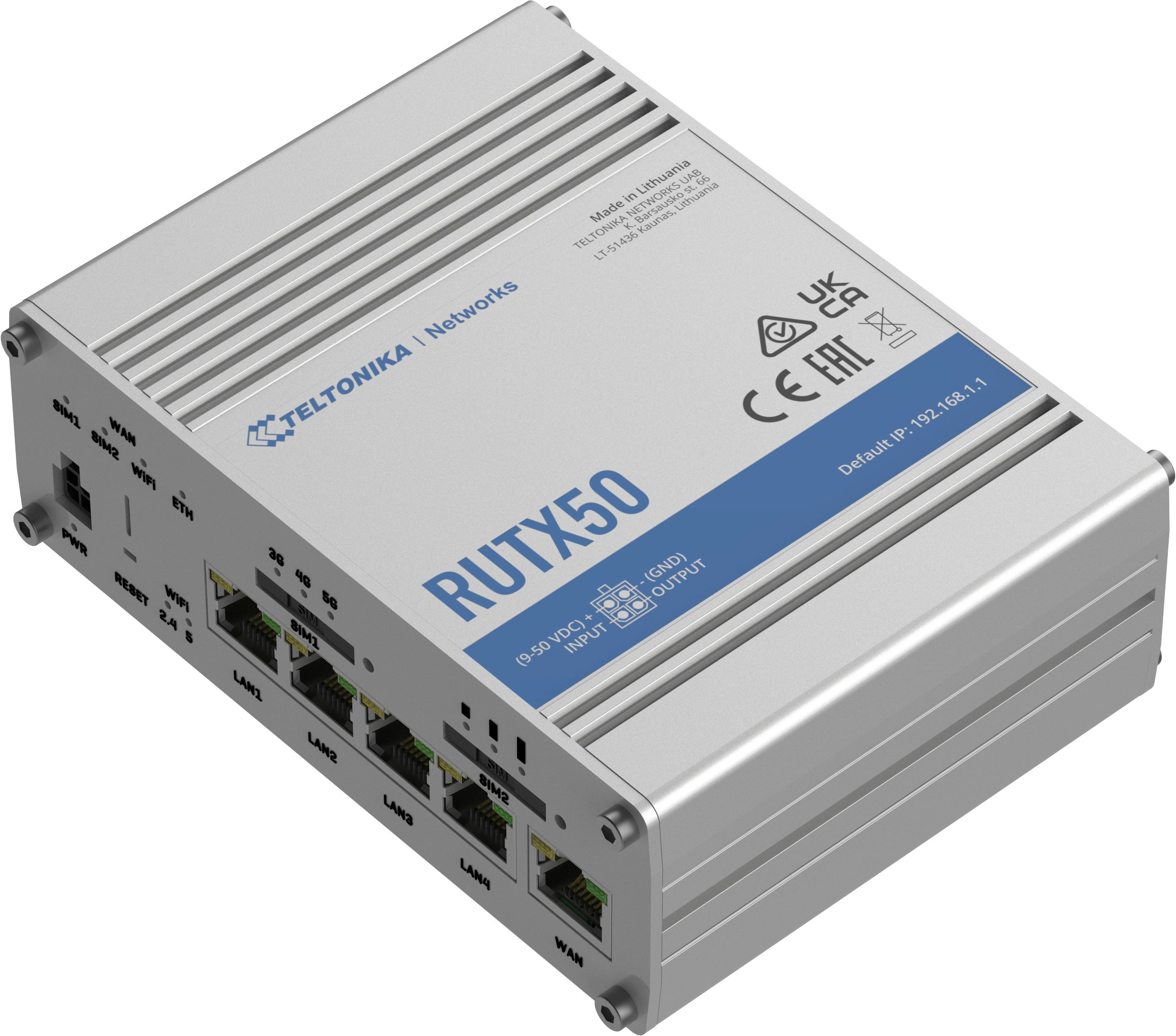 Router Teltonika RutX50Industrial 5G-Router 100883619 4778011801744