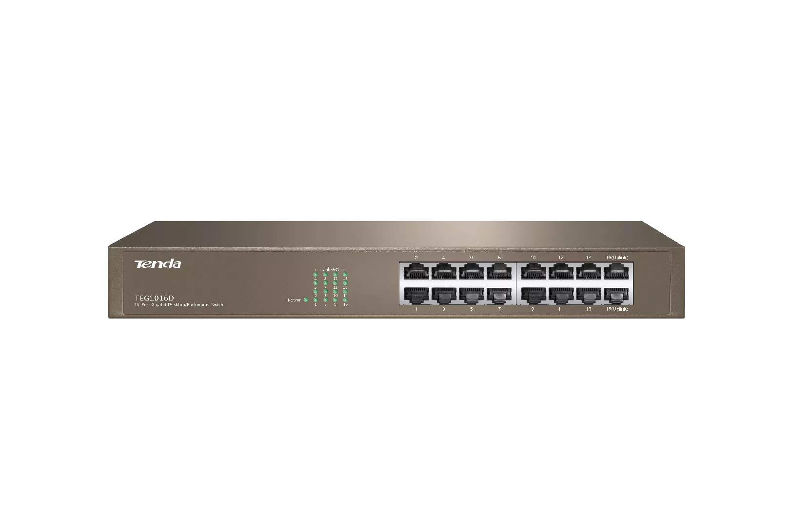 Tenda 16-port Gigabit Ethernet Switch Unmanaged