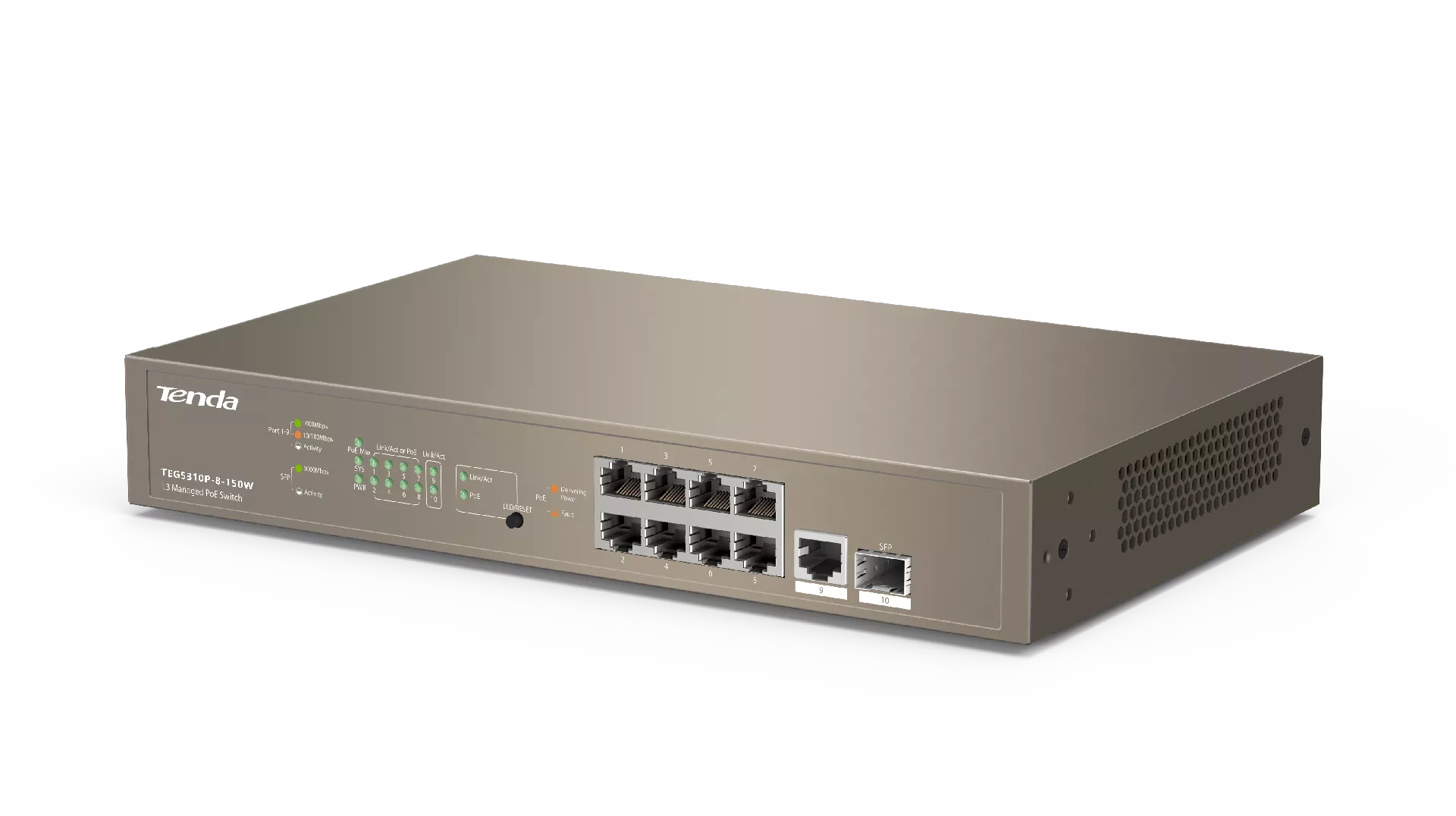Tenda TEG5310P-8-150W network switch Managed L3