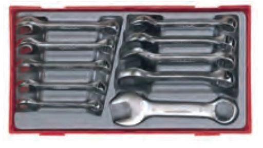 Teng Tools Zestaw kluczy płasko-oczkowych 10-19mm