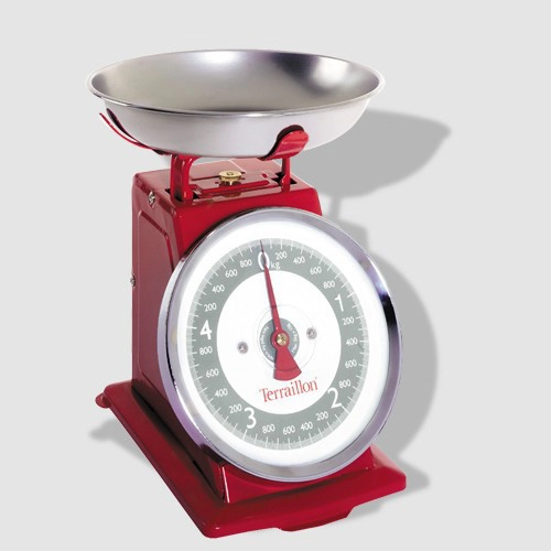 Terraillon Tradition 500 Red Mechanical kitchen