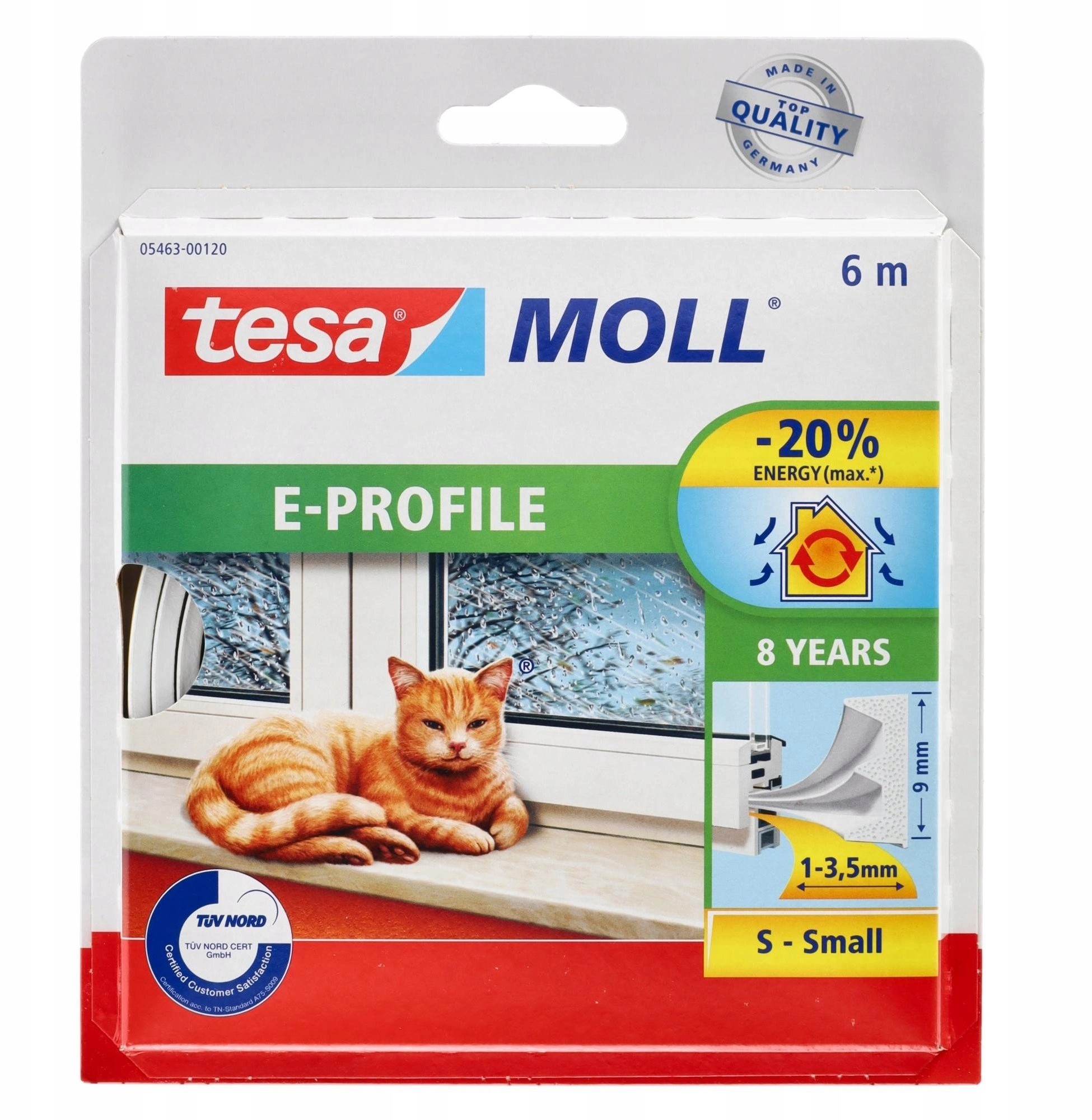 Rubber sealing tape TESA MOLL white