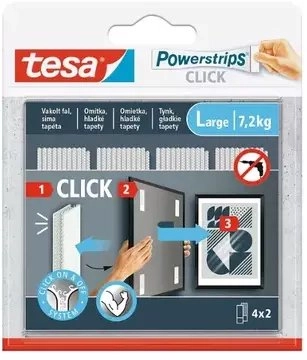 Tesa Rzepy Samoprzylepne Powerstrips-click/large TESA 16034489