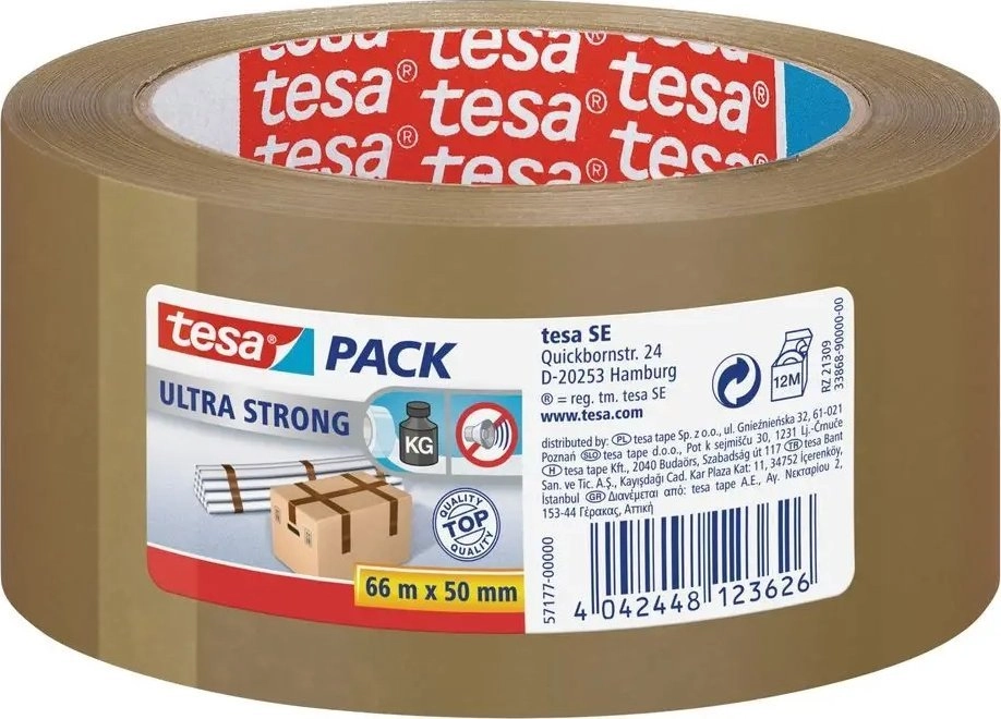Tesapack Ultra Strong 66m 50mm braun