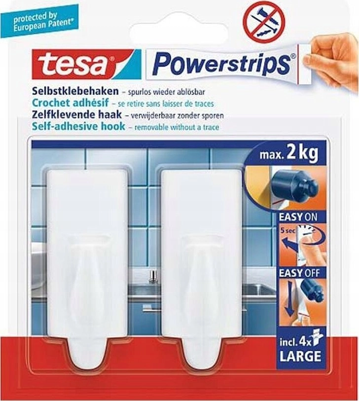TESA Powerstrips Hooks Large TREND (
