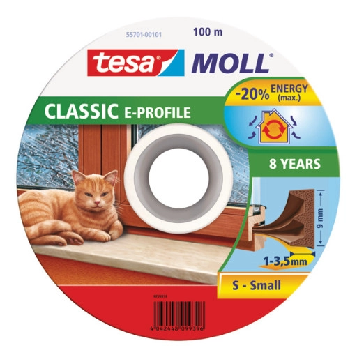 Tesa Rubber seal 9mm E profile