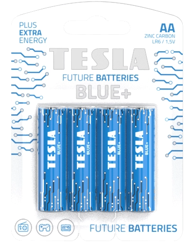 Tesla BLUE+ Single-use battery AA Zinc-carbon