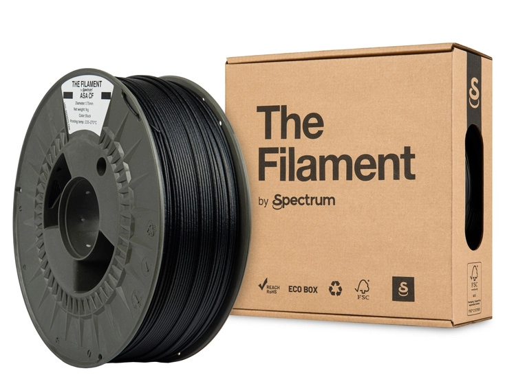 Filaments ASA-CF Black 1kg Filaments  Spectrum