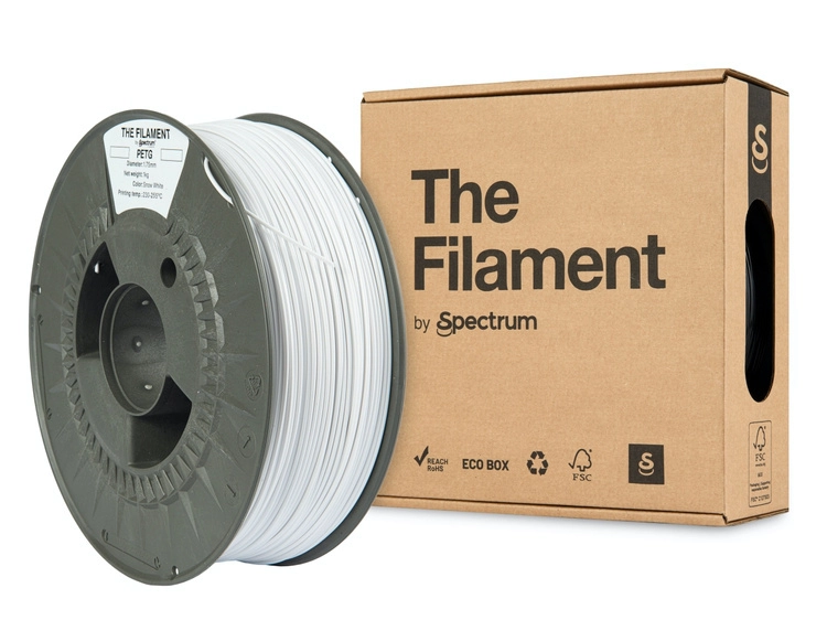 Filaments PET-G snow white 1kg Filaments
