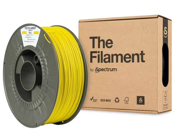 Filaments PLA sorbēts dzeltens 1kg The
