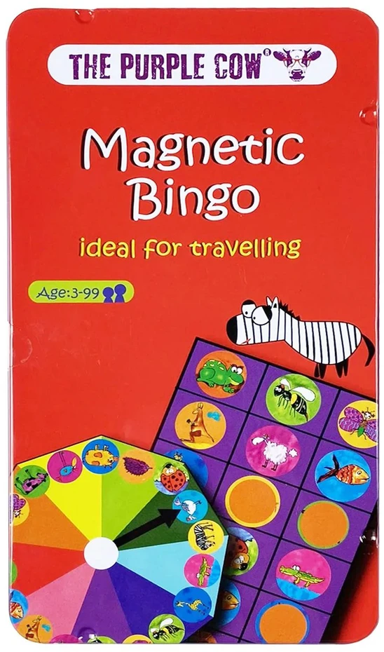 Puzzle PURPLE COW travel game Animal