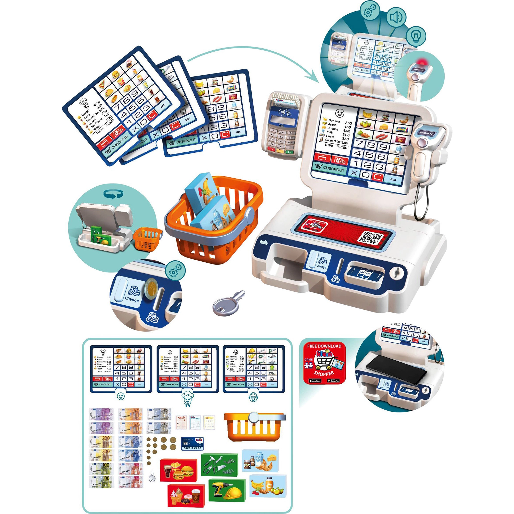 Theo Klein My Market self-service checkout