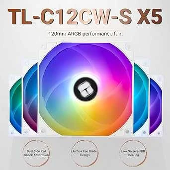 Thermalright TL-C12CW-S X5 PWM ARGB White