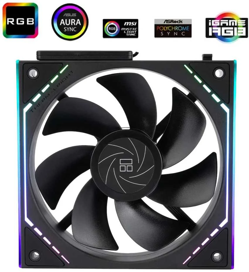 Thermalright TL-M12QR PWM ARGB Fan Black