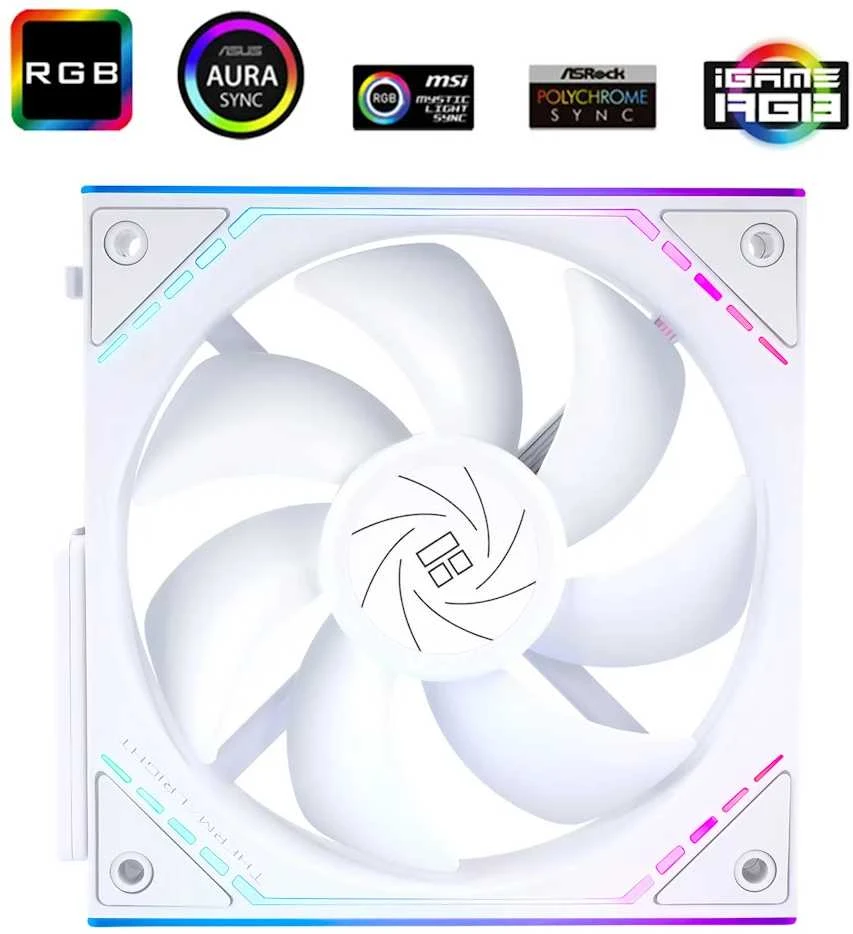 Thermalright TL-M12QW PWM ARGB Fan  White