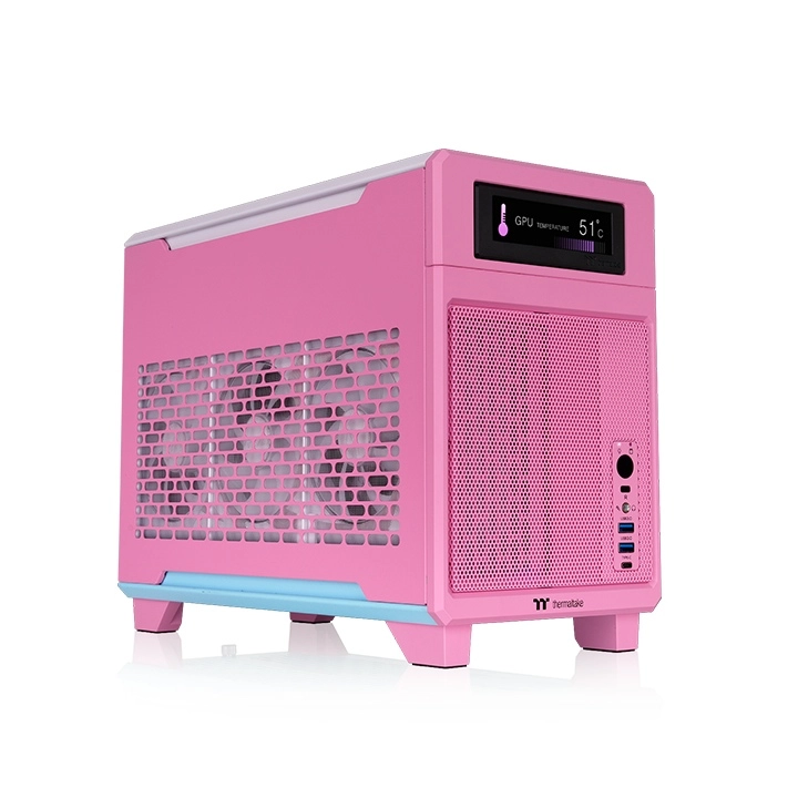 _7719168 Thermaltake TR100, tower case pink