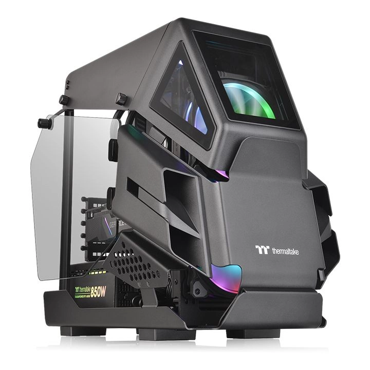 Thermaltake AH T200 Micro Tower Melns