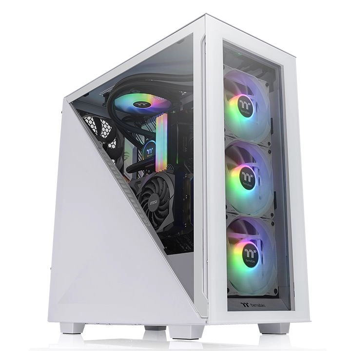 Thermaltake Divider 300 TG Snow Midi Tower Balts