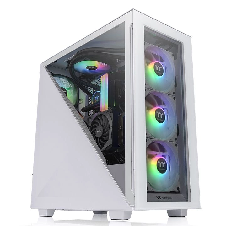 Thermaltake Divider 300 TG Snow ARGB Midi Tower Balts