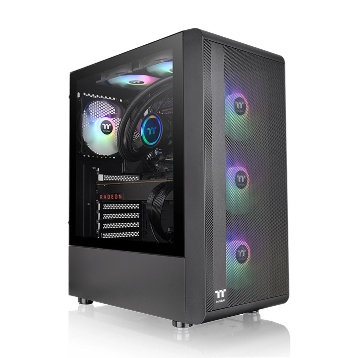 Thermaltake S200 TG ARGB Midi Tower Melns