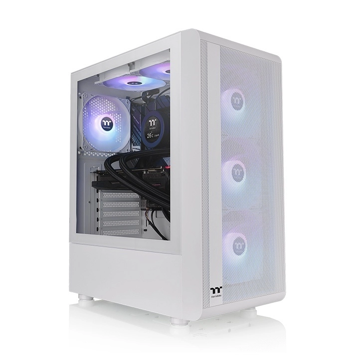 Thermaltake S200 TG ARGB Midi Tower White