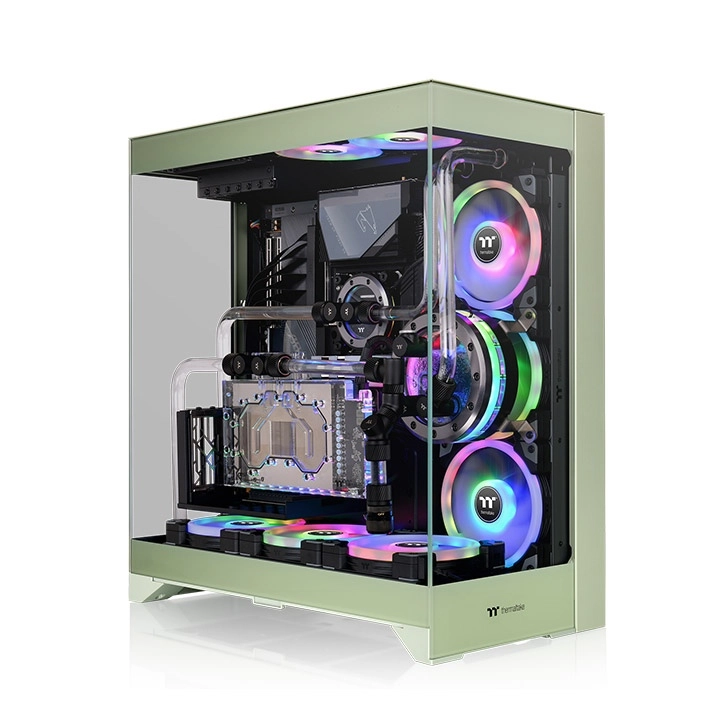 Thermaltake CTE E550 TG Midi Tower Zaļš
