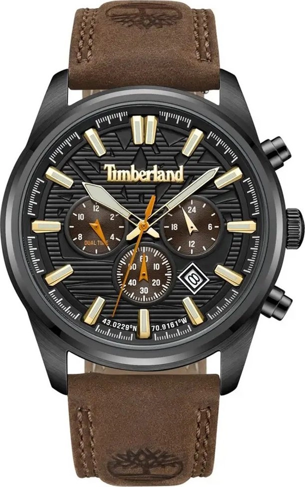 Timberland pulkstenis Timberland vīriešu pulkstenis TBL.TDWGF0009603 brūns