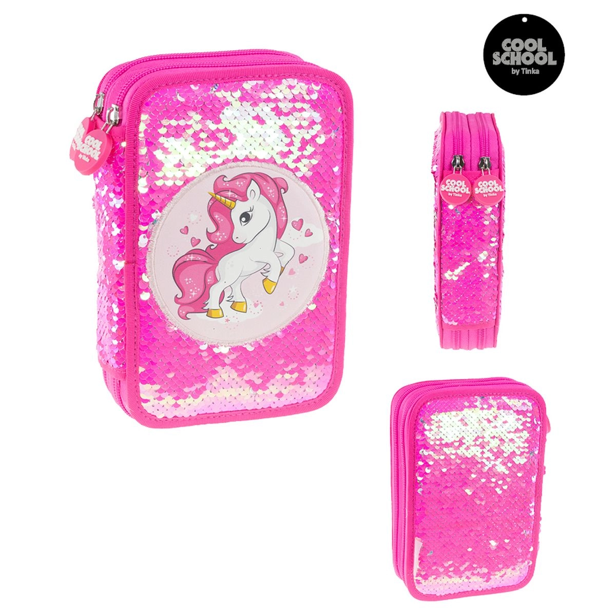 Tinka - Pencil Case Double Unicorn